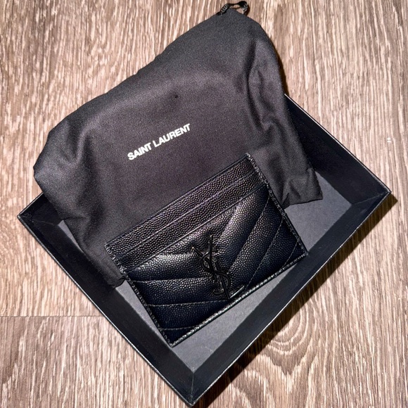 Saint Laurent Black Card Holder - Picture 1 of 5